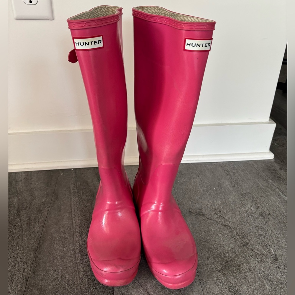 Hunter Women's Pink Rain Boots